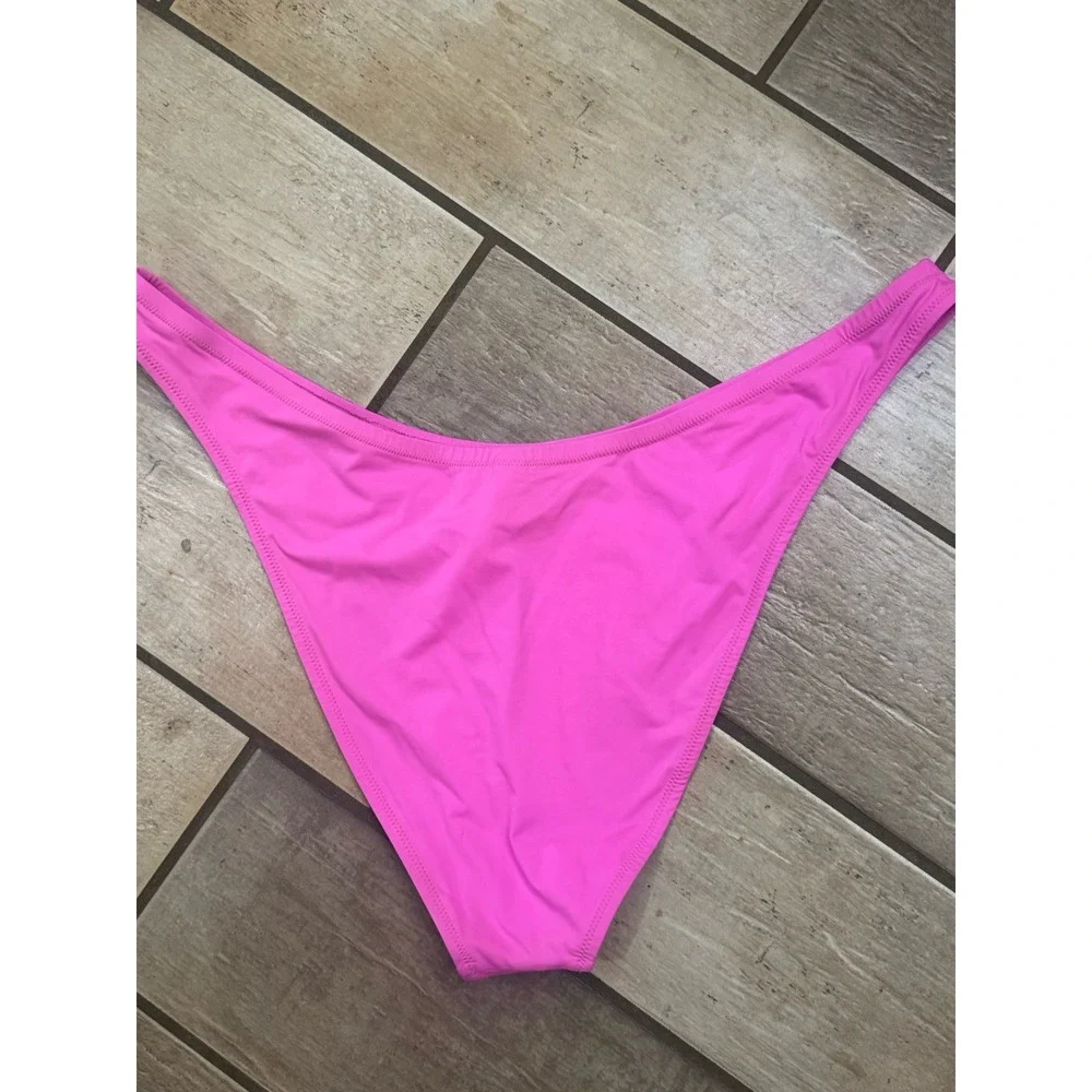 SKIMS Recycled Swim Cheeky Tanga Taffy  (SW-TAN-0783) NWT 4X Pink Bikini Bottom